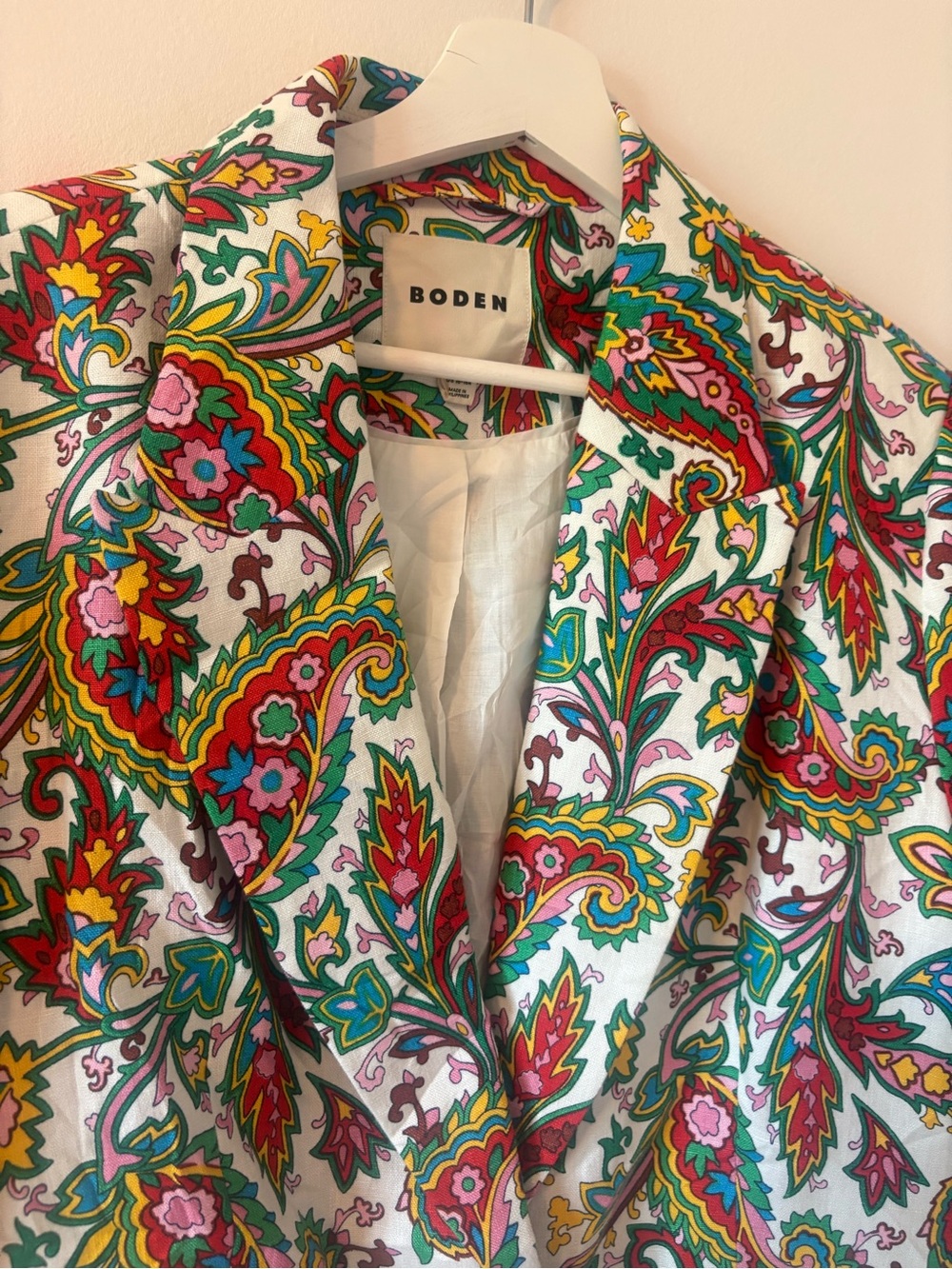 NEW Boden Marylebone Linen Blazer Women’s 16-18R - Picture 3 of 11